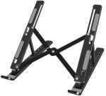 Flippy Suport pentru Laptop, Flippy, Suport Portabil Pliabil, Universal Reglabil Suspendat pentru Tableta, din Aliaj si ABS, 100-160 mm, 26 x 19 x 16 cm, Negru (165540)