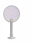 Flippy Lampa Electrica Impotriva Tantarilor, Flippy, 42.5 x 22 x 10.5 cm, Reincarcabila cu Cablu USB Inclus, Plasa din Aluminum Alb (131667)