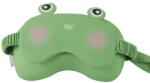 Flippy Masca de dormit, Flippy, 2 in 1, cu Tetiera, din Particule de Spuma si Bumbac, Model Broasca , Verde (125874)