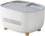 Flippy Suport pentru Servetele, Flippy, Cutie Multifunctionala, Design Minimalist, ABS, cu Suport pentru Obiectele Personale, pentru Birou, 21x12x12 cm, Gri (132298)