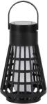 Flippy Lampa Solara pentru Gradina, Flippy, Reincarcabila de la Soare, Model Felinar, Portabila cu Picior, Lumina Calda, 12 cm, Negru (161360)