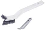 Flippy Perie 3in1 de Curatat Podele si Rosturi, Flippy, Lungime Maner 28 cm, Peri din PP, Otel si Plastic, Cleste pentru Scame si Par Inclus, Alb (132366)