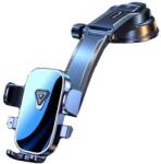 Flippy Suport Auto Multifunctional pentru Telefon, Flippy, Suport pentru Navigatie, Rotativ cu Ventuza, cu fixare Geam si Parbriz, 20 x 14 x 11 cm, Albastru oglinda (161540)