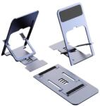 Flippy Suport pentru Telefon, Flippy, Pliabil, Reglabil, din ABS, Argintiu (164053)