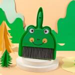 Flippy Set Mini Matura si Faras, Flippy, LITTLE CLEANER, Uz Casnic, pentru Birou, Bucatarie, Casa, Model Broscuta, 23 x 18 cm, Verde (133173)