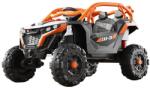Flippy Masina Electrica pentru Copii, Flippy, Tip Buggy/UTV Off-Road Dual Drive, Conectare Bluetooth, Telecomanda, Lumina Intermitenta si Muzica, 6V 7Ah, 97 x 62 x 58 cm, Portocaliu Negru (136153)