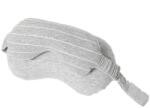 Flippy Masca de dormit, Flippy, 2 in 1, cu Tetiera, din Particule de Spuma si Bumbac, Gri Deschis (125872)