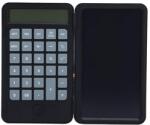 Flippy Calculator de Mana Reincarcabil cu Tabla de Scris, Flippy, Calculator Portabil, Ecran LCD, Afisaj cu 12 Cifre, Ecran de 15 cm, Culoare Negru (126427)