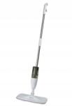 Flippy Mop plat, Flippy, cu pulverizator, pentru uz casnic, plastic, rezerva de mop din microfibra, 125x40 cm, Alb/Negru (125244)