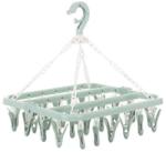 Flippy Uscator de rufe Flippy, 32 de cleme, Plastic, Pliabil, rotire 360 grade, 32x32 cm, Verde (125270)
