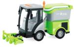 Flippy Masina de Maturat Stradala City Service 1: 16 cu Lumini si Sunete, Jucarie Interactiva Realista de Curatenie Urbana pentru Copii, Vehicul Verde cu Efecte Luminoase, Sunete Autentice si Cos de Gunoi, M