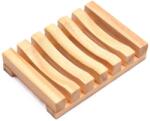 Flippy Savonieră, Flippy, din Lemn de Bambus, cu Sistem de Scurgere a Apei, Design Ventilat pentru Uscare Rapidă, 11.5 x 8 cm, Natur (164457)