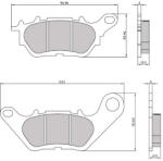 RMS Placute de frana RMS spate homologated organic (274484)