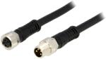 MOLEX Cablu M8 pentru senzori - 4 pini, 1m, 30V, MOLEX (1200878710)