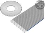 3M Cablu Bandă Litat Cu 20x28AWG 1, 27mm 100FT (HF365/20 (100FT))
