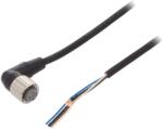 Omron Cablu de Conectare M12 4PIN unghi 10m PUR (XS2F-M12PUR4A10M)