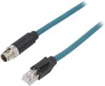 Bulgin Cablu BULGIN M12 8 pini drept 10m pentru senzori și automatizări PXPTPU12FIM08XRJ100PU (PXPTPU12FIM08XRJ100PU)