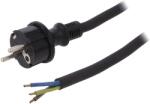 Plast-Rol Cablu SCHUKO 10m, IP44, negru (W-97537)
