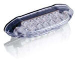 Puig Brake rear light PUIG SHARK (80 x 20 mm) clear lens with license light (214214)