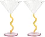 &K Amsterdam Pahare de cocktail Curve 150 ml, caramel, 2 buc (352-04) Pahar