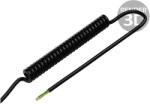 SIMECH Cablu spiralat PUR negru 4x0, 5mm2 (SPT00188C)