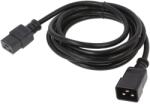Qualtek Electronics Cablu Alimentare 3m IEC C19 Mamă IEC C20 Tată Negru 15A (331010-01)