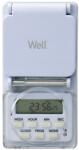 Well Priza programabila digital Well TIMER-DIG-02-WL, IP44, 16 A (TIMER-DIG-02-WL)