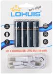 Lohuis Acumulator Lohuis AAA 1.5V 500mAh cu cablu USB-C - 4 buc (1094541) Baterie reincarcabila