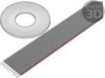 CONNFLY Cablu bandă 9x28AWG PVC, 1, 27mm (DS1057-09A282R-76.5)
