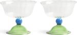 &K Amsterdam Pahare de cocktail Tulip 300 ml, verzi, 2 buc (351-07) Pahar
