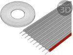 3M Cablu Panglică 2.54mm 10x24AWG PVC 100FT (8125-10 (100 FT))