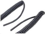 HELUKABEL Cablu spiralat H07BQ-F 2x1, 5mm2 PUR negru 1, 4m (86468)