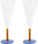 &K Amsterdam Pahare de șampanie Perle 180 ml, chihlimbar, 2 buc (352-07) Pahar