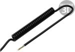 SIMECH Cablu Spiralat Neecranat PUR Negru 0, 8m-3, 2m (SPT00194C)