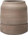 Bergs Potter Ghiveci cu autoirigare pentru ierburi aromatice Viva 14 cm, gri (VIG14S)