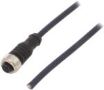 IGUS Cablu de Conectare M12 în unghi, 5m, IP69K, 60VAC 4A (CF.INI-P5-M12-BW-5)