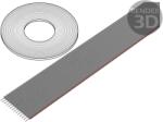 CONNFLY Cablu bandă 1, 27mm 14x28AWG (DS1057-14A282R-76.5)