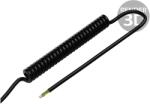 SIMECH Cablu spiralat 6x0, 15mm2 PUR negru (SPT00076C)