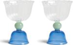 &K Amsterdam Pahare Tulip 200 ml, albastre, 2 buc (351-01) Pahar