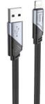 hoco. U119 Machine töltő adatkábel iPhone USB-A - Lightning lapos fekete 1, 2m (HC604987) - primanet