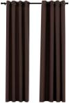vidaXL 2 db tópszínű vászonhatású sötétítőfüggöny 140 x 245 cm (321202VidaXL)
