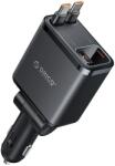 ORICO Twin Reach 45 W 1A3C kettős visszahúzható kábeles autós töltő