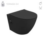 Lavita SALTO BLACK Tornado 3.0 fali WC csésze Bidé funkcióval és Soft Close ülőkével (5900378333319)