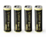 ORICO Ener-G EG5C lítium akkumulátor 1.5V 2100mWh AA USB-C tölthető elem, 4 darab