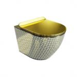 Lavita SOFI SLIM Golden Never Die fali WC csésze Soft Close ülőkével (5900378326533)