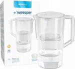 Wessper Set cana filtranta cu 3 filtre Wessper, 2.5l, Alb/Transparent (WES203-WH) Cana filtru de apa