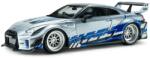 Solido Model de colecție SOLIDO Modern: Automobile - Nissan GT-R (R35) Liberty Walk Silhouette, Silver and Blue Stripes, 2020 (SOL4311211)
