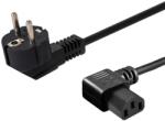 SAVIO Power cable Schuko (M) angled - IEC C13, 1.2 m CL-115