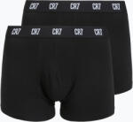 CR7 Boxeri pentru bărbați CR7 Fashion Trunk 2 pack black