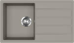 Evido Easy 45S gránit mosogató, 760 x 440 mm, platina 442068 (442068)